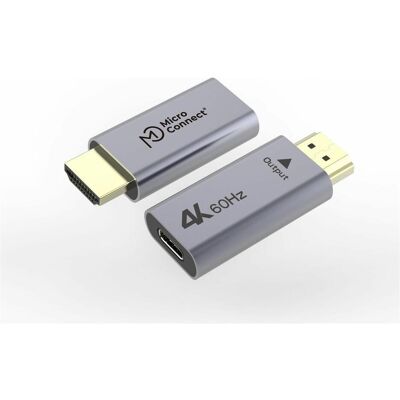 MicroConnect HDMI zu, Adaptateur vidéo, Gris - Publicité MicroConnect HDMI zu, Adaptateur vidéo, Gris - Publicité