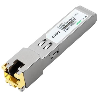 Cudy Adaptateur SFP++ SM25G à montage optique (port SFP+ vers RJ45 2,5 GbE), Émetteur-récepteur, Argent - Publicité Cudy Adaptateur SFP++ SM25G à montage optique (port SFP+ vers RJ45 2,5 GbE), Émetteur-récepteur, Argent - Publicité