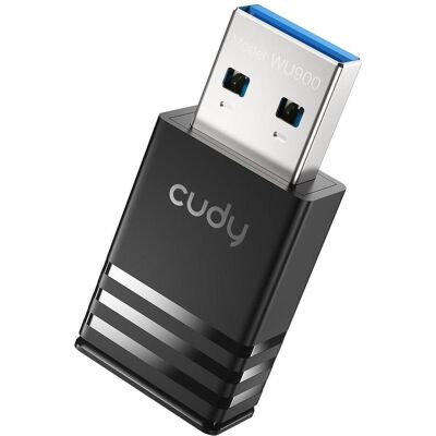 Cudy Adaptateur USB Wi-Fi 6 double bande AX900, WU900 1.0 (USB), Adaptateur réseau, Noir - Publicité Cudy Adaptateur USB Wi-Fi 6 double bande AX900, WU900 1.0 (USB), Adaptateur réseau, Noir - Publicité