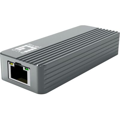 LevelOne Adapter GigaBit USB-C3.2->RJ45 10Gbgr (USB-C, RJ45 (1x)), Adaptateur réseau, Gris - Publicité LevelOne Adapter GigaBit USB-C3.2->RJ45 10Gbgr (USB-C, RJ45 (1x)), Adaptateur réseau, Gris - Publicité