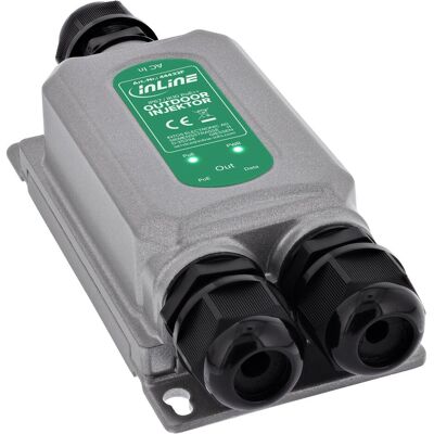 Allnet Injecteur InLine PoE++ extérieur, 1Gb/s, IP67, IK10, max. 60W (802,3at (PoE+), 802,3bt (PoE+++), 802.3af (PoE), 60 W), Injecteur PoE - Publicité Allnet Injecteur InLine PoE++ extérieur, 1Gb/s, IP67, IK10, max. 60W (802,3at (PoE+), 802,3bt (PoE+++), 802.3af (PoE), 60 W), Injecteur PoE - Publicité