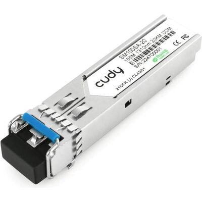 Cudy SM100SA-20 Wkładka/Moduł SFP, Émetteur-récepteur, Argent - Publicité Cudy SM100SA-20 Wkładka/Moduł SFP, Émetteur-récepteur, Argent - Publicité
