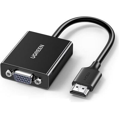 Ugreen HDMI to VGA Adapter (HDMI, VGA), Adaptateur vidéo, Noir - Publicité Ugreen HDMI to VGA Adapter (HDMI, VGA), Adaptateur vidéo, Noir - Publicité