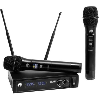 Omnitronic UHF E-FLEX 2, Funkmikrofon-System 559-575 MHz, Microphone - Publicité Omnitronic UHF E-FLEX 2, Funkmikrofon-System 559-575 MHz, Microphone - Publicité