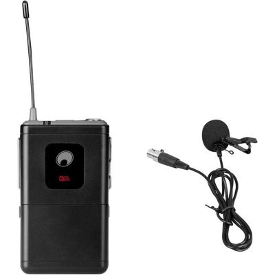 Omnitronic Émetteur de poche série UHF-E 823.6MHz + microphone de Lavalier, Microphone - Publicité Omnitronic Émetteur de poche série UHF-E 823.6MHz + microphone de Lavalier, Microphone - Publicité