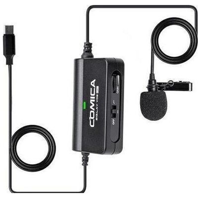Comica Multi-functional Single Lavalier microphone for Devices with USB-C Interface SIG.LAV V05UC, Microphone - Publicité Comica Multi-functional Single Lavalier microphone for Devices with USB-C Interface SIG.LAV V05UC, Microphone - Publicité