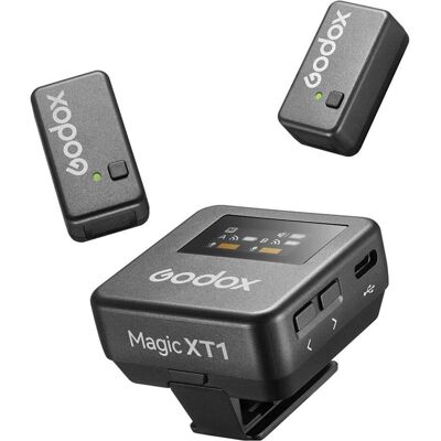 Godox 2,4 GHz Zweikanal-Drahtlosmikrofonsystem mit Kugelcharakteristik, Microphone - Publicité Godox 2,4 GHz Zweikanal-Drahtlosmikrofonsystem mit Kugelcharakteristik, Microphone - Publicité