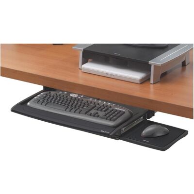 Fellowes Tiroir à clavier des suites de bureau, Souris + clavier : accessoires, Noir - Publicité Fellowes Tiroir à clavier des suites de bureau, Souris + clavier : accessoires, Noir - Publicité