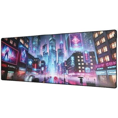The G-Lab Egérpad - PAD CYBERCITY (900x400x4mm, vízálló, fekete), Tapis de souris, Noir - Publicité The G-Lab Egérpad - PAD CYBERCITY (900x400x4mm, vízálló, fekete), Tapis de souris, Noir - Publicité
