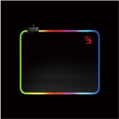 A4Tech Bloody Podložka pod myš MP-45N, vel. L (450×400mm), RGB, Černá (L), Tapis de souris, Noir - Publicité A4Tech Bloody Podložka pod myš MP-45N, vel. L (450×400mm), RGB, Černá (L), Tapis de souris, Noir - Publicité