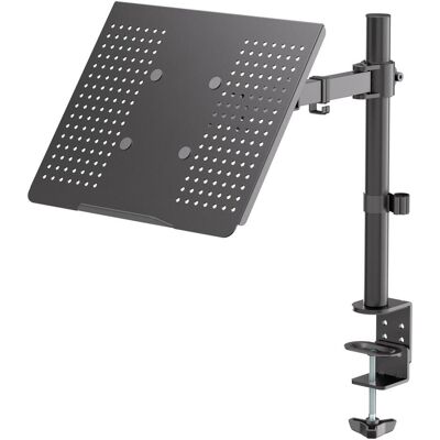 Goobay Laptophalterung Single, Support pour notebook, Noir - Publicité Goobay Laptophalterung Single, Support pour notebook, Noir - Publicité