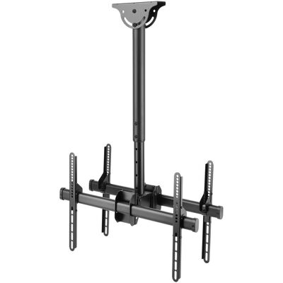 Support d'écran Deltaco ARM-0403 - Plafond, Noir, Pour 2 Moniteurs 37-70" - Publicité Support d'écran Deltaco ARM-0403 - Plafond, Noir, Pour 2 Moniteurs 37-70" - Publicité