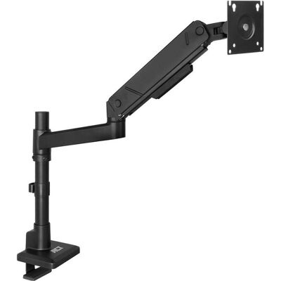 ACT Monitor arm 45" office solid pro, gas spring, pole mounted, 1 monitor (Tables, 45", 16 kg), Support de moniteur, Noir - Publicité ACT Monitor arm 45" office solid pro, gas spring, pole mounted, 1 monitor (Tables, 45", 16 kg), Support de moniteur, Noir - Publicité