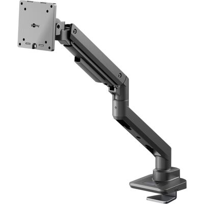 Goobay Support pour écran simple Gaming avec vérin à gaz, noir (Sol, 49", 20 kg), Support de moniteur, Noir - Publicité Goobay Support pour écran simple Gaming avec vérin à gaz, noir (Sol, 49", 20 kg), Support de moniteur, Noir - Publicité