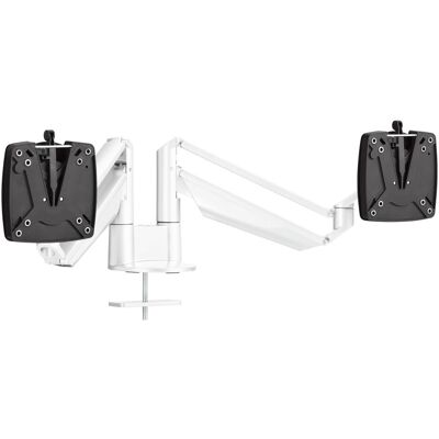 Support moniteur Novus Clu Duo C - Bras double 19-27" VESA 100x100 Blanc - Publicité Support moniteur Novus Clu Duo C - Bras double 19-27" VESA 100x100 Blanc - Publicité