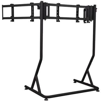 Thermaltake Triple Monitor Stand Pro Black (schwarz, f?r Monitore 17" - 55") (Sol, 55"), Support de moniteur, Noir - Publicité Thermaltake Triple Monitor Stand Pro Black (schwarz, f?r Monitore 17" - 55") (Sol, 55"), Support de moniteur, Noir - Publicité