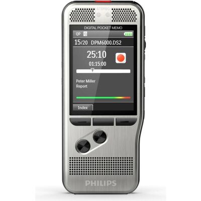 Philips Mémo de poche DPM6700 ensemble de dictée et de lecture, Dictaphone, Argent - Publicité Philips Mémo de poche DPM6700 ensemble de dictée et de lecture, Dictaphone, Argent - Publicité