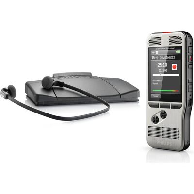 Philips Kit de démarrage DPM6700 (4 Go), Dictaphone, Argent - Publicité Philips Kit de démarrage DPM6700 (4 Go), Dictaphone, Argent - Publicité