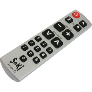 Seki Grande (Télécommande universelle, Infrarouge), Télécommande, Argent - Publicité Seki Grande (Télécommande universelle, Infrarouge), Télécommande, Argent - Publicité