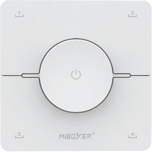 MiBoxer Synergy 21 LED Fernbedienung Rotating Wheel 2,4GHz dual white (CCT) 4 Szenen *Milight/* (w) (Télécommande spécifique à l’appareil, Fréquence radio (RF)), Télécommande, Blanc - Publicité MiBoxer Synergy 21 LED Fernbedienung Rotating Wheel 2,4GHz dual white (CCT) 4 Szenen *Milight/* (w) (Télécommande spécifique à l’appareil, Fréquence radio (RF)), Télécommande, Blanc - Publicité