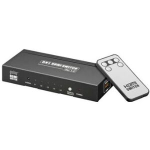 Berrybase goobay Boîtier de commutation HDMI avec télécommande 5x1, Hub - Publicité Berrybase goobay Boîtier de commutation HDMI avec télécommande 5x1, Hub - Publicité