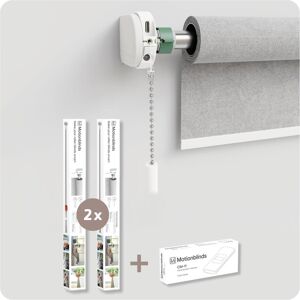 Motionblinds Kit de mise à niveau pour stores à enrouleur 2-pack + télécommande (Télécommande spécifique à l’appareil, Fréquence radio (RF)), Télécommande, Blanc - Publicité Motionblinds Kit de mise à niveau pour stores à enrouleur 2-pack + télécommande (Télécommande spécifique à l’appareil, Fréquence radio (RF)), Télécommande, Blanc - Publicité