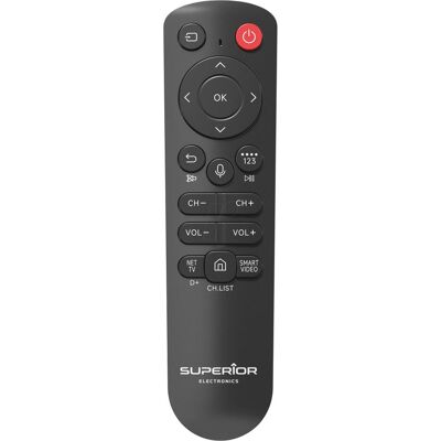 Superior Telec.Univ. Samsung Bluetooth Controllo Vocale SUPTBB002 (Télécommande universelle, Bluetooth), Télécommande, Noir - Publicité Superior Telec.Univ. Samsung Bluetooth Controllo Vocale SUPTBB002 (Télécommande universelle, Bluetooth), Télécommande, Noir - Publicité