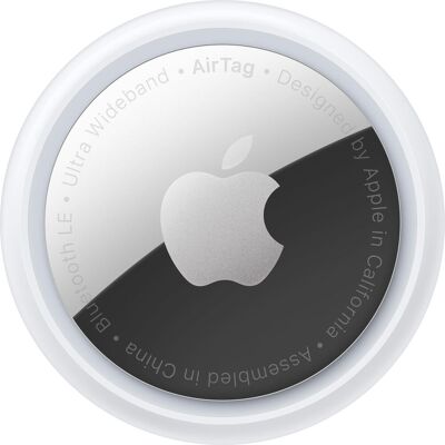 Apple AirTag (pack de 1) (iOS), Traceur, Blanc - Publicité Apple AirTag (pack de 1) (iOS), Traceur, Blanc - Publicité