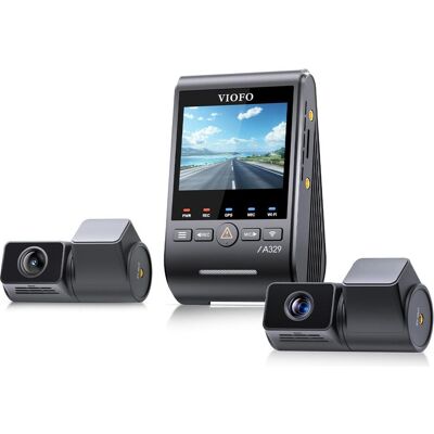 Viofo A329T 3CH (Écran intégré, Récepteur GPS, WiFi, 4K), Dashcam, Noir - Publicité Viofo A329T 3CH (Écran intégré, Récepteur GPS, WiFi, 4K), Dashcam, Noir - Publicité