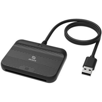 Akasa extern???te??ka Smart karet a ID -??ern? (USB 2.0), Lecteur de carte mémoire, Noir - Publicité Akasa extern???te??ka Smart karet a ID -??ern? (USB 2.0), Lecteur de carte mémoire, Noir - Publicité