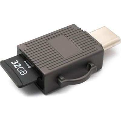 PowerGuard SD-Travel-Mobile Adaptateur de lecteur de cartes USB-C vers MicroSD (USB-C), Lecteur de carte mémoire, Gris - Publicité PowerGuard SD-Travel-Mobile Adaptateur de lecteur de cartes USB-C vers MicroSD (USB-C), Lecteur de carte mémoire, Gris - Publicité