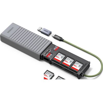 Ugreen Multi-Functional (USB, USB-C), Lecteur de carte mémoire, Gris, Argent - Publicité Ugreen Multi-Functional (USB, USB-C), Lecteur de carte mémoire, Gris, Argent - Publicité