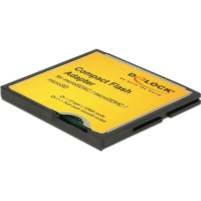 Delock Adaptateur pour Compact Flash, Lecteur de carte mémoire, Noir - Publicité Delock Adaptateur pour Compact Flash, Lecteur de carte mémoire, Noir - Publicité