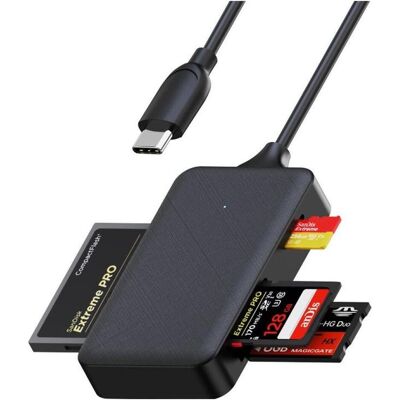 PowerGuard Quad 4-in-1 (USB 3.1), Lecteur de carte mémoire, Noir - Publicité PowerGuard Quad 4-in-1 (USB 3.1), Lecteur de carte mémoire, Noir - Publicité