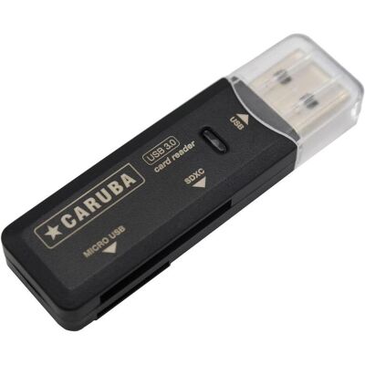 Caruba Lecteur de cartes Clé USB 3.0 (USB 3.0), Lecteur de carte mémoire, Argent - Publicité Caruba Lecteur de cartes Clé USB 3.0 (USB 3.0), Lecteur de carte mémoire, Argent - Publicité