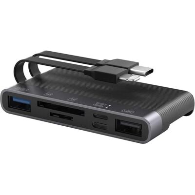 PowerGuard 6-in-1 Multifunction Card Reader Photo USB 3.0 Adapter Lightning & Type-C, Lecteur de carte mémoire, Noir - Publicité PowerGuard 6-in-1 Multifunction Card Reader Photo USB 3.0 Adapter Lightning & Type-C, Lecteur de carte mémoire, Noir - Publicité