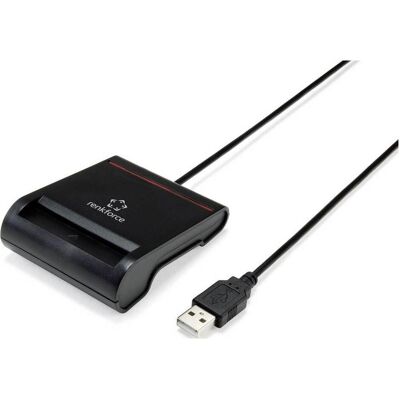 Renkforce RF-SCR-100 Lecteur de carte d'identité (USB 2.0), Lecteur de carte mémoire, Noir - Publicité Renkforce RF-SCR-100 Lecteur de carte d'identité (USB 2.0), Lecteur de carte mémoire, Noir - Publicité