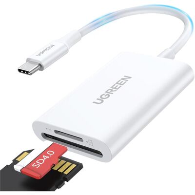 Ugreen CM265 (USB-C), Lecteur de carte mémoire, Blanc - Publicité Ugreen CM265 (USB-C), Lecteur de carte mémoire, Blanc - Publicité