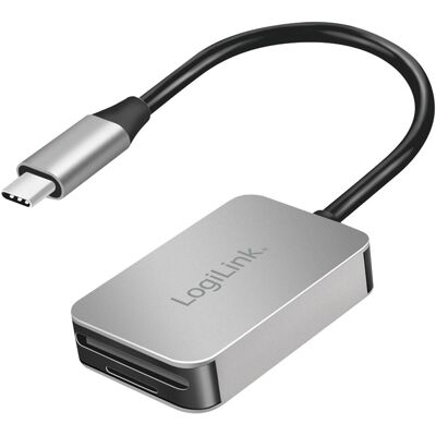 LogiLink CR0050 (USB-C), Lecteur de carte mémoire, Argent, Gris - Publicité LogiLink CR0050 (USB-C), Lecteur de carte mémoire, Argent, Gris - Publicité