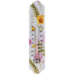 AM/63 Thermomètre avec motif floral - env. 29,6 cm - 1 pièce, Thermomètre + hygromètre, Multicolore - Publicité AM/63 Thermomètre avec motif floral - env. 29,6 cm - 1 pièce, Thermomètre + hygromètre, Multicolore - Publicité