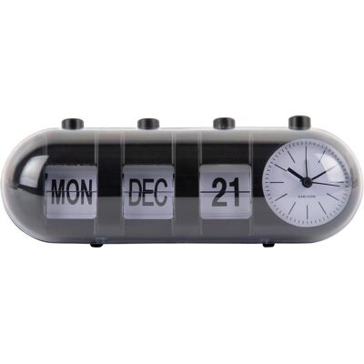 Karlsson, Réveil, Retro Tube Calendar Flip - Publicité Karlsson, Réveil, Retro Tube Calendar Flip - Publicité