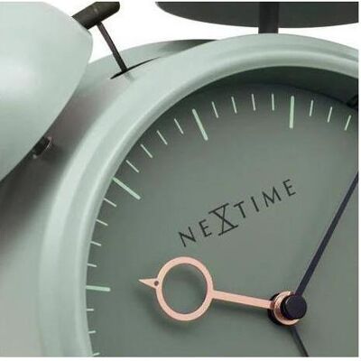 Nextime, Réveil, Réveil de bureau - 15 x 18 x 7 cm - bleu vert - Golden hour - Publicité Nextime, Réveil, Réveil de bureau - 15 x 18 x 7 cm - bleu vert - Golden hour - Publicité
