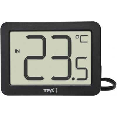 TFA 30.1066.01 Thermomètre numérique intérieur/extérieur, Thermomètre + hygromètre, Noir - Publicité TFA 30.1066.01 Thermomètre numérique intérieur/extérieur, Thermomètre + hygromètre, Noir - Publicité