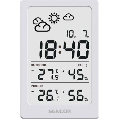 Sencor Station météorologique, Station météo, Blanc - Publicité Sencor Station météorologique, Station météo, Blanc - Publicité
