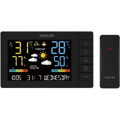 Sencor SWS 4440 Wetterstation schwarz / LCD / Funksensor, Station météo, Noir - Publicité Sencor SWS 4440 Wetterstation schwarz / LCD / Funksensor, Station météo, Noir - Publicité