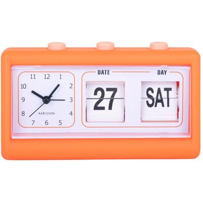 Réveil Data Flip Karlsson - Orange - Publicité Réveil Data Flip Karlsson - Orange - Publicité