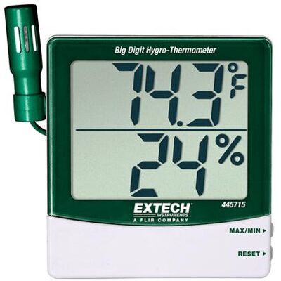 Thermomètre Hygro Extech avec Sonde Externe - Température & Humidité - Publicité Thermomètre Hygro Extech avec Sonde Externe - Température & Humidité - Publicité