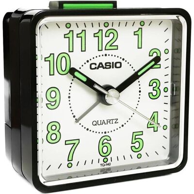 Réveil Casio TQ-140 - Analogique, Noir - Publicité Réveil Casio TQ-140 - Analogique, Noir - Publicité
