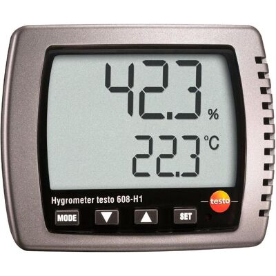 Testo 608-H1 - Thermohygromètre, Thermomètre + hygromètre, Argent - Publicité Testo 608-H1 - Thermohygromètre, Thermomètre + hygromètre, Argent - Publicité
