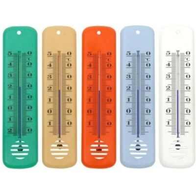 Terdens Thermomètre plastique 35x145, Thermomètre + hygromètre, Multicolore - Publicité Terdens Thermomètre plastique 35x145, Thermomètre + hygromètre, Multicolore - Publicité